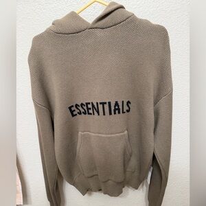 Essentials Men's Brown Crewneck Sweater